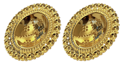 Bilde av Borer 40 mm med kruser, forgylt/kvit