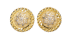 Bilde av Borer 31 mm med kruser forgylt/kvit