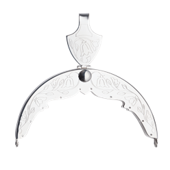 Bilde av Veskelås Lofoten gravert, forsølva