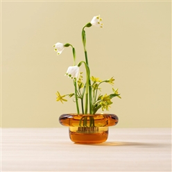 Bilde av Sirkel telysholder amber