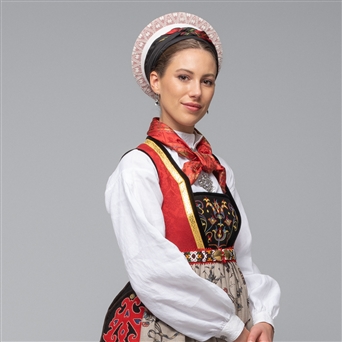 Bilde av Materialpakke bringeduk til bringeduksdrakt fra Øvre Valdres