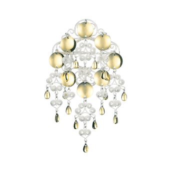 Bilde av Sølje Nordland, kvit/forgylt