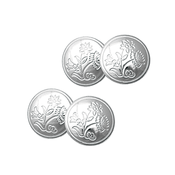 Bilde av Mansjettknappar Nordland gravert dobbel, kvit