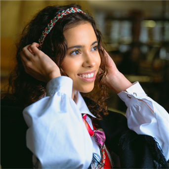 Bilde av Flettet hårbånd til Vest-Agder bunaden