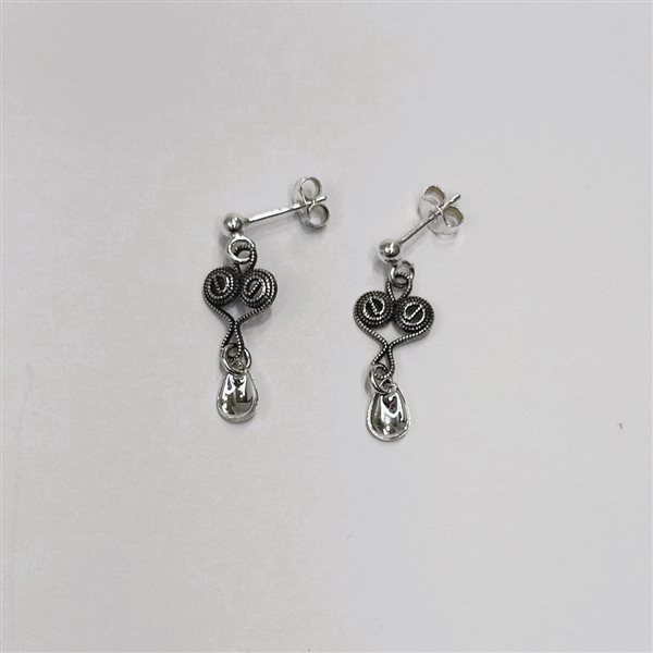 ØREPYNT MINI, OKSIDERT, NORDLANDSSØLVET