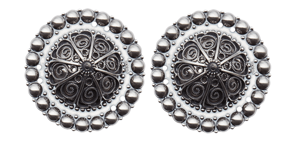 Borer 40 mm med kruser, oksidert