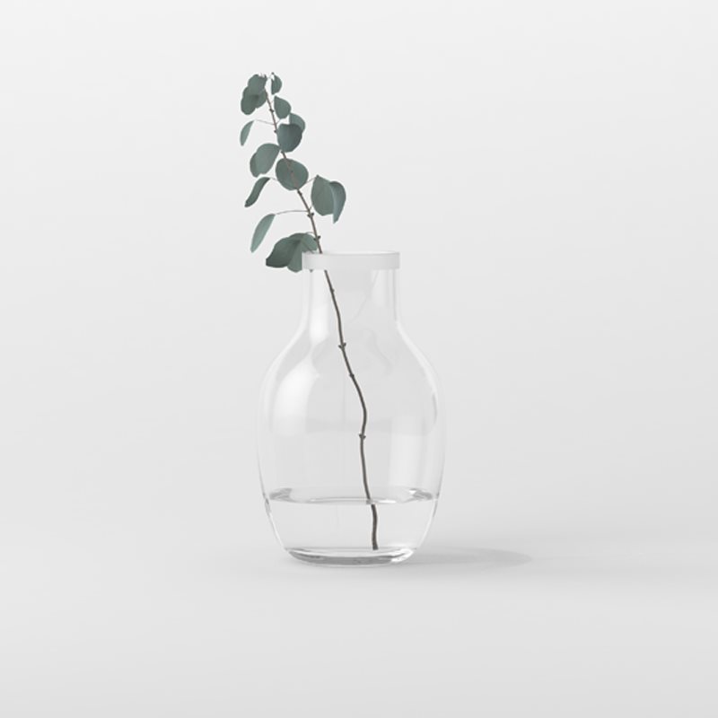 Vase glass 26 cm
