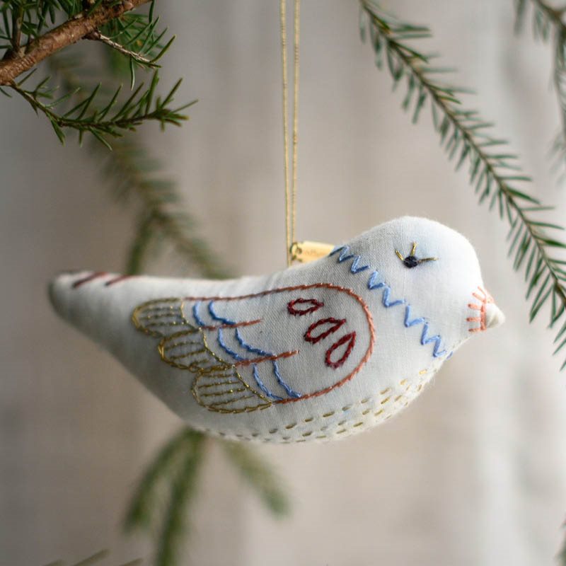 Brodert fugl