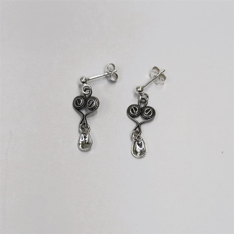 ØREPYNT MINI, OKSIDERT, NORDLANDSSØLVET