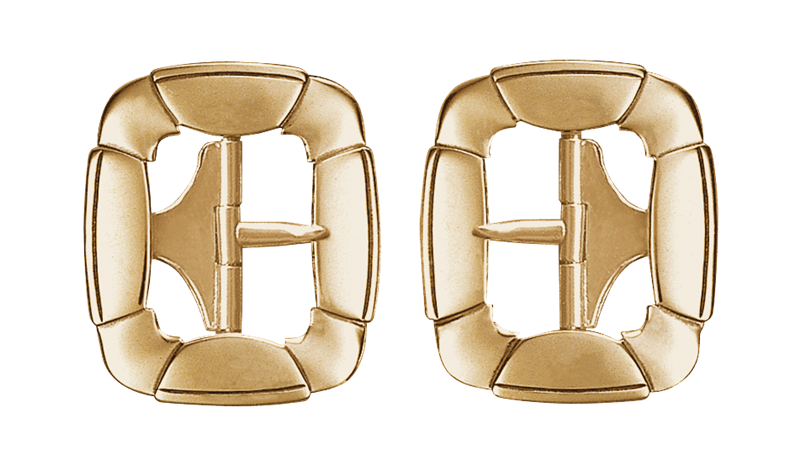 Spenne kne-/vest med stick, messing