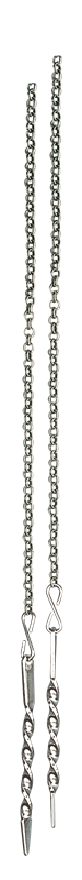Kjede 1 m med spyd 302100, oksidert