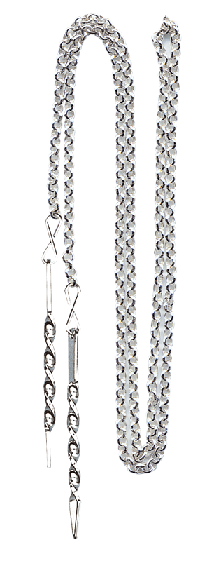 Kjede 1 m med spyd 302490, kvit