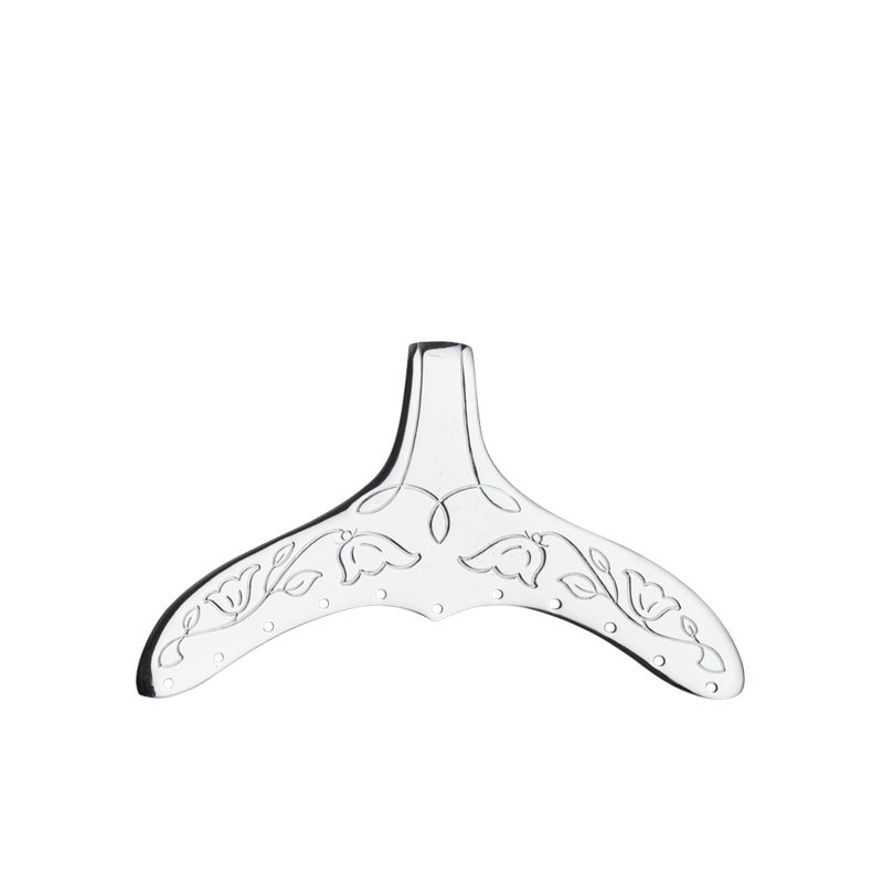 Veskekrok Lofoten forsølva til barn, kvit