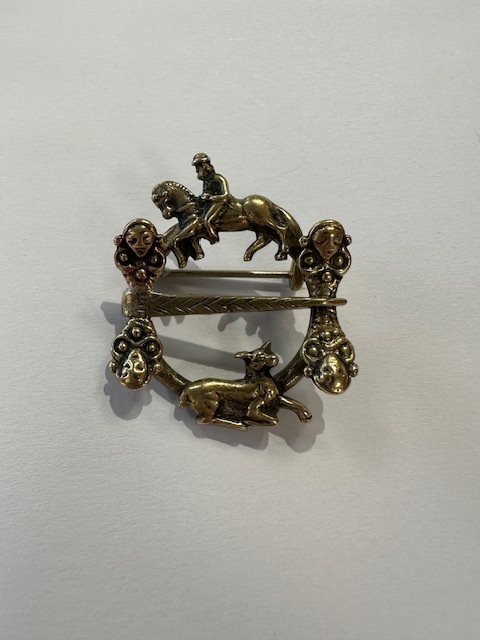 Hornring Figursølje Messing