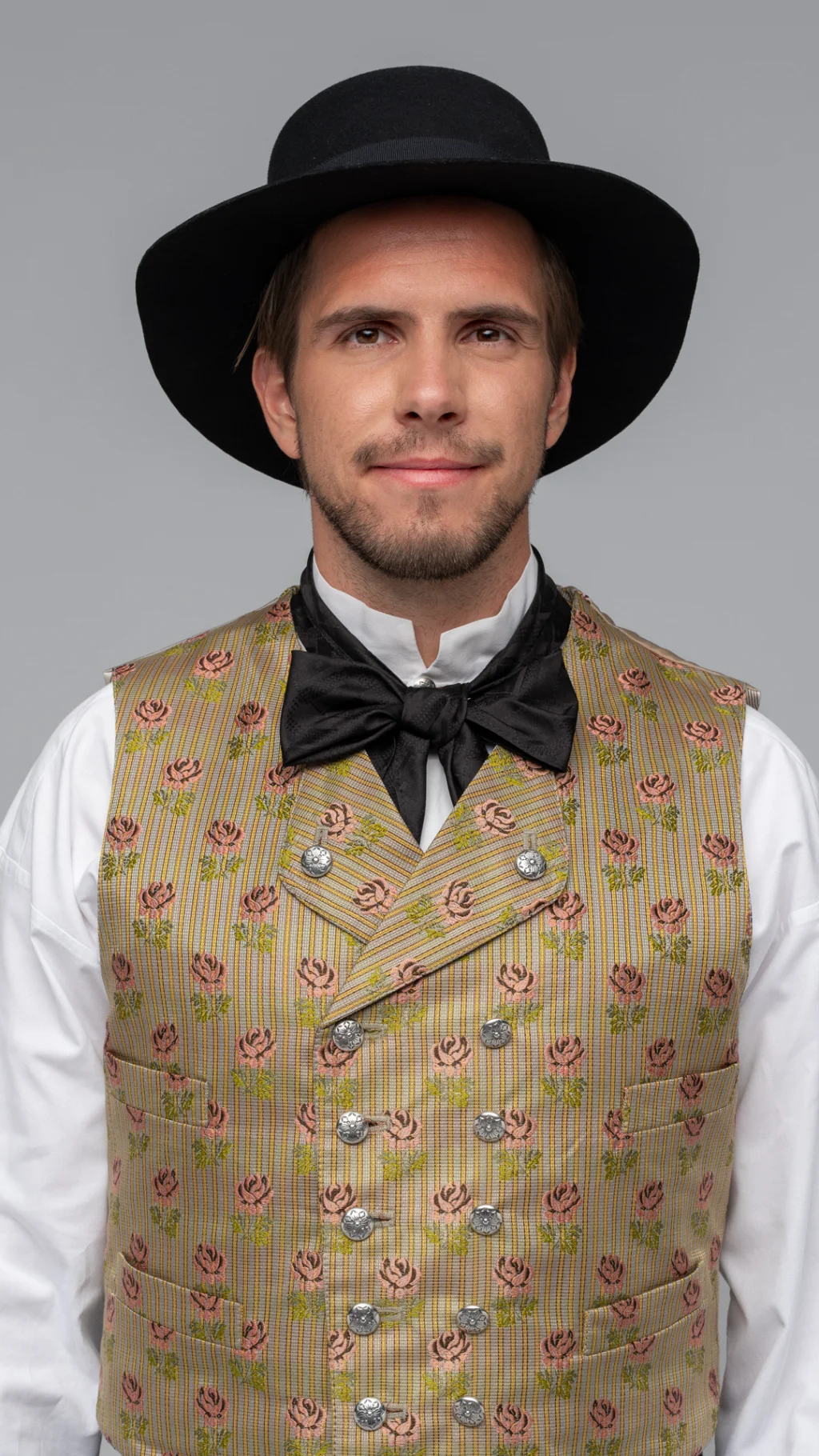 Eidnes/ Trondarnes vest - silkebrokade
