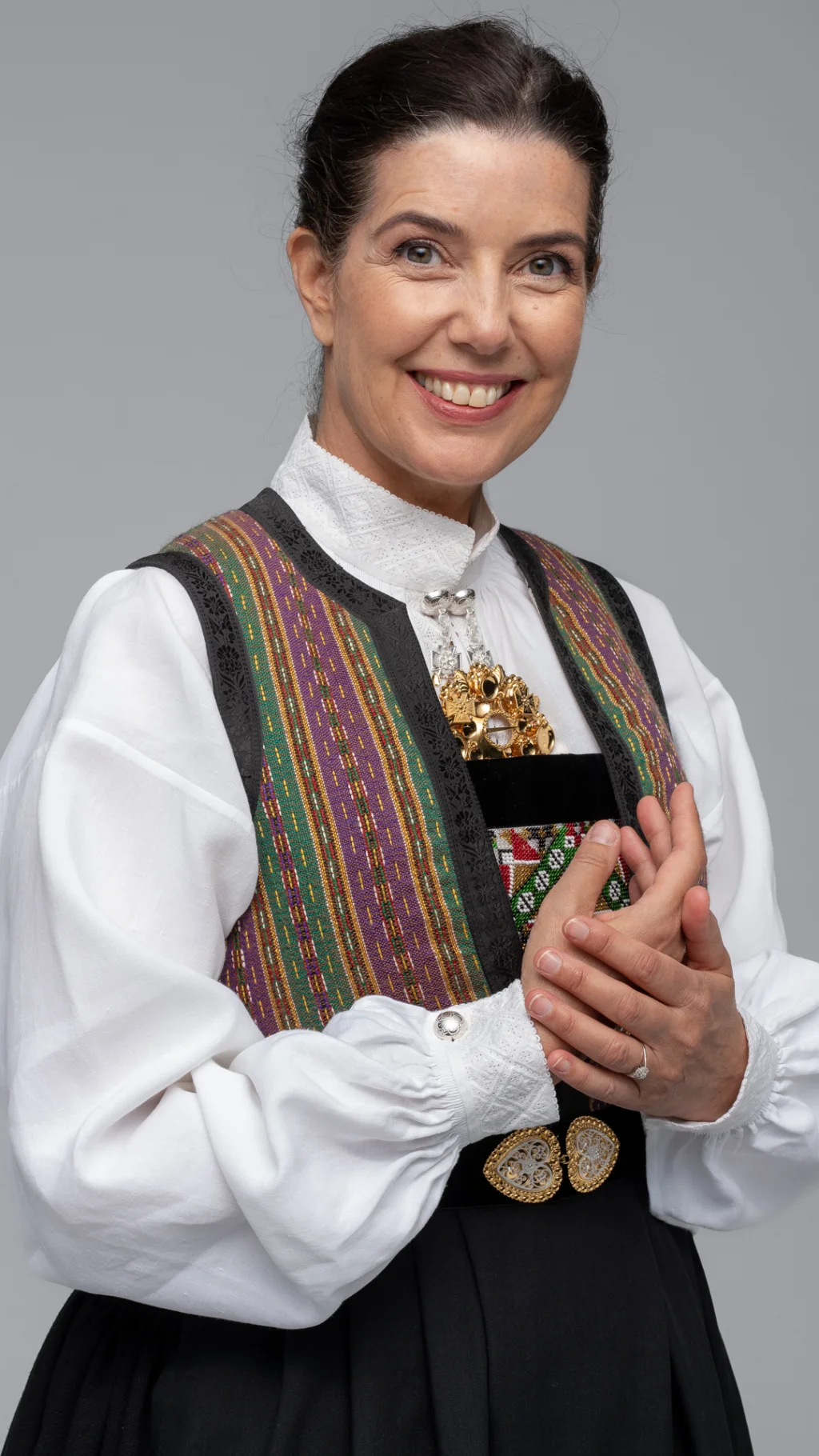 Rekonstruert kvinnebunad fra Sotra, skjorte