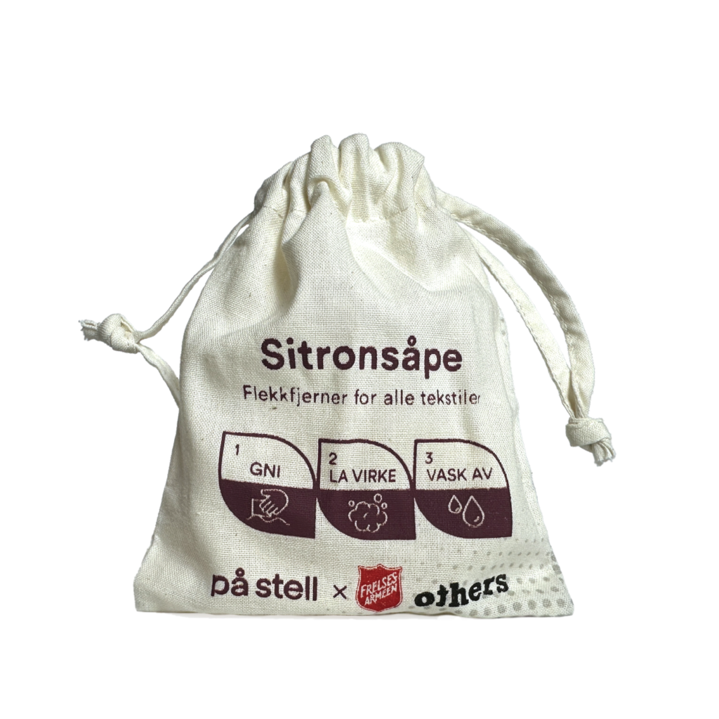 Sitronsåpe 60g pose bakside