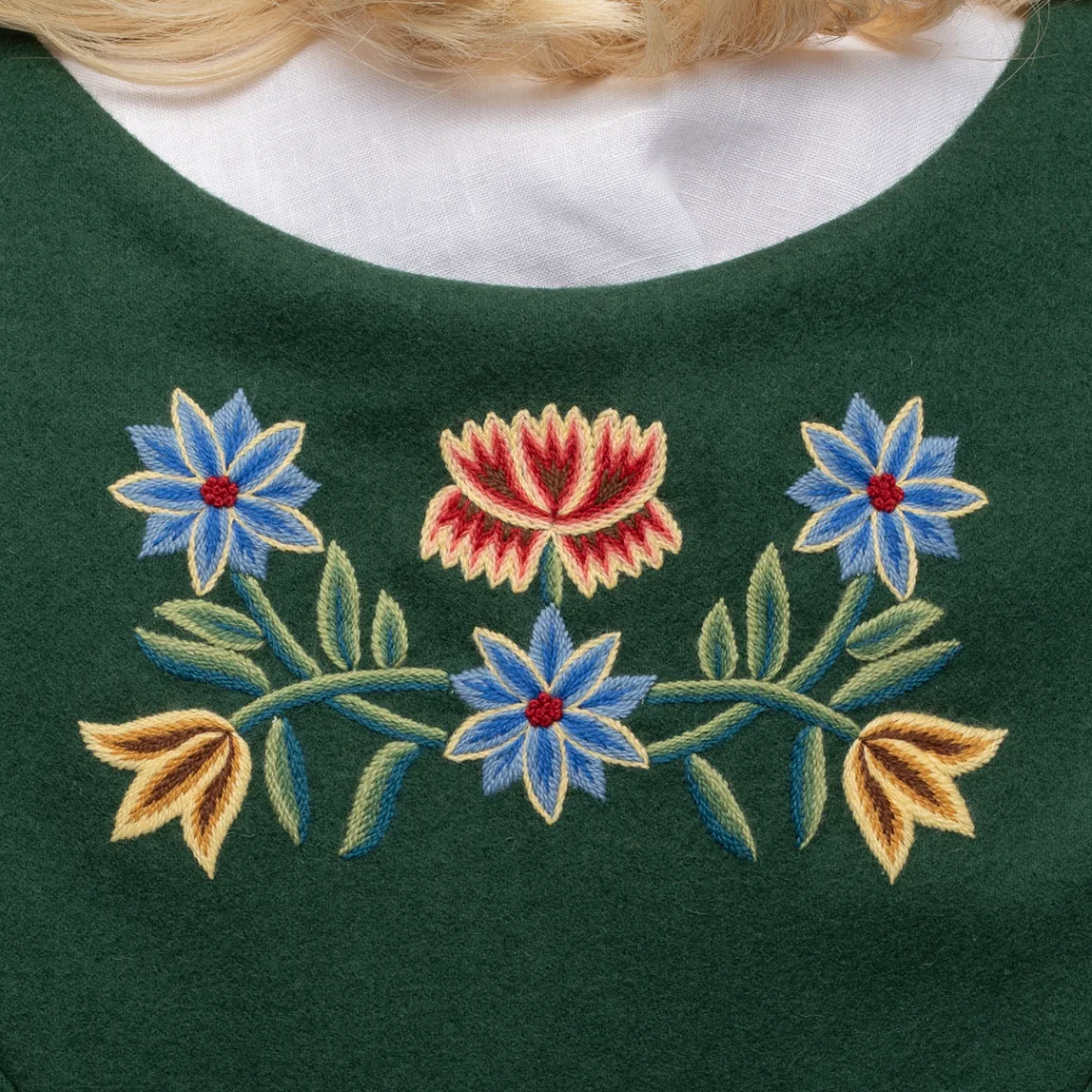 Broderi Nordlandsbunaden