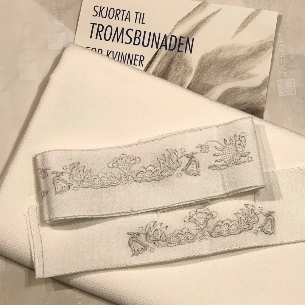 Materialpakke, skjorte til tromsbunaden for kvinner - Bilde 4