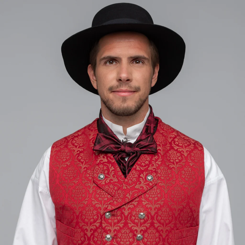 Materialpakke damask vest, mannsbunaden for Nordland og Troms - Bilde 5
