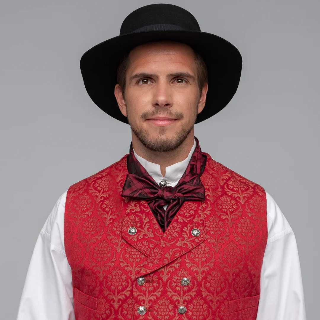 Materialpakke damask vest, mannsbunaden for Nordland og Troms
