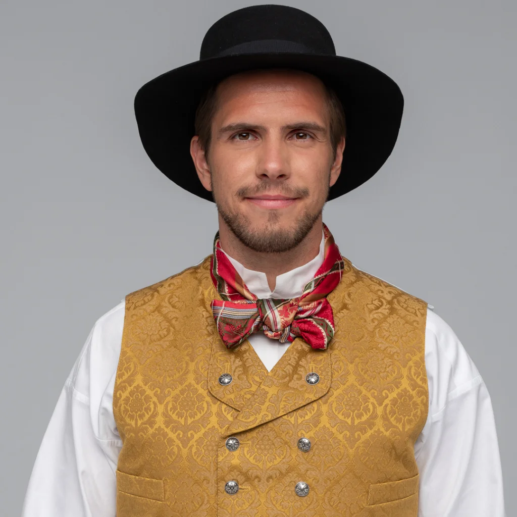 Materialpakke damask vest, mannsbunaden for Nordland og Troms - Bilde 8