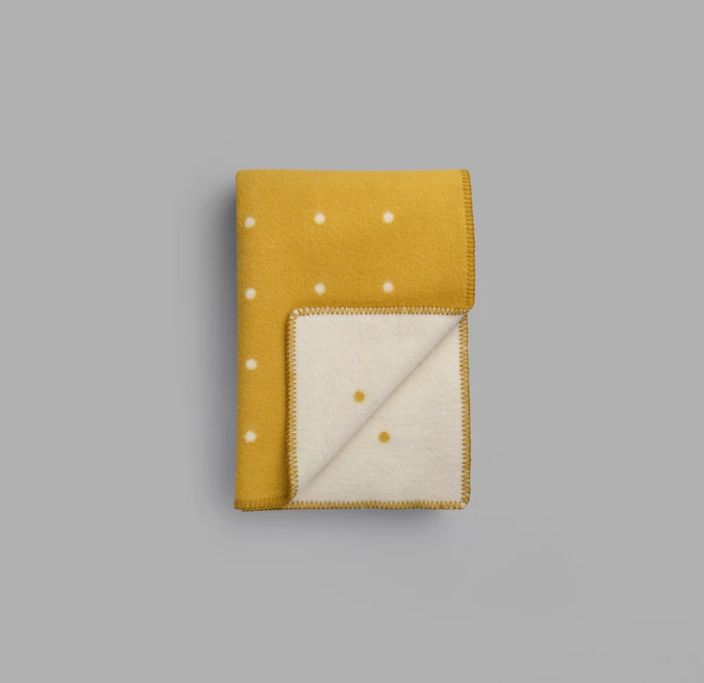 Pastille pledd sun yellow
