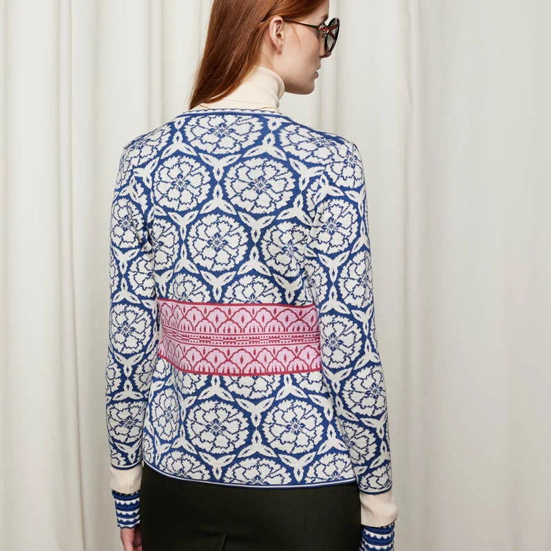 Ming cardigan blå