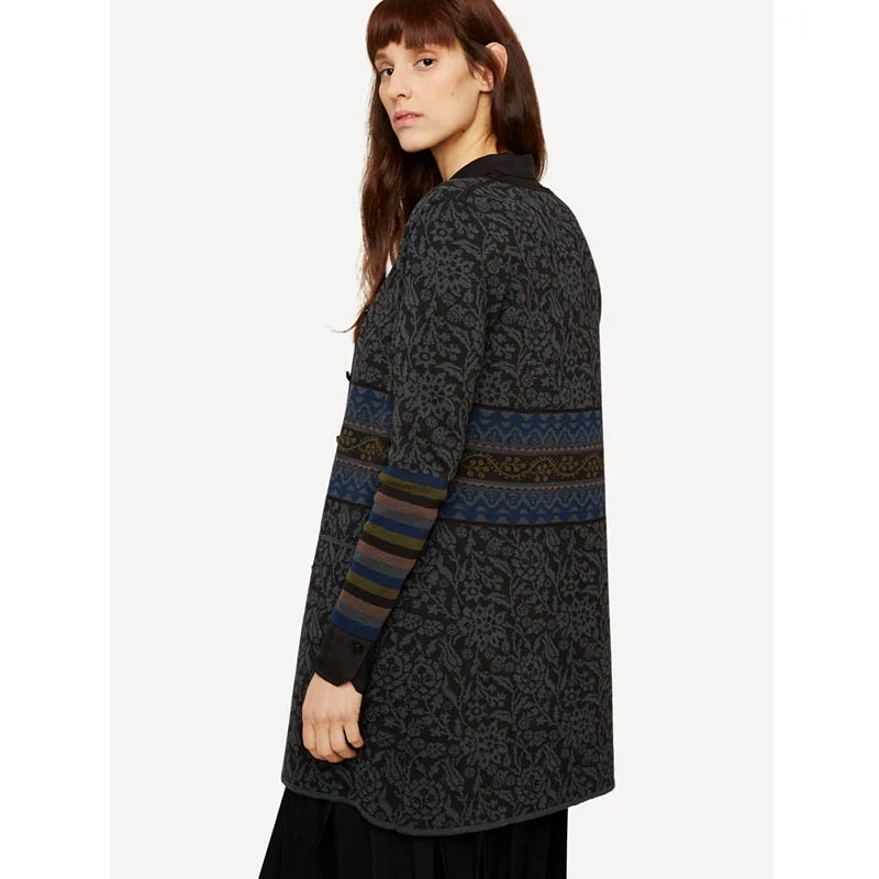 Silkevei cardigan sort