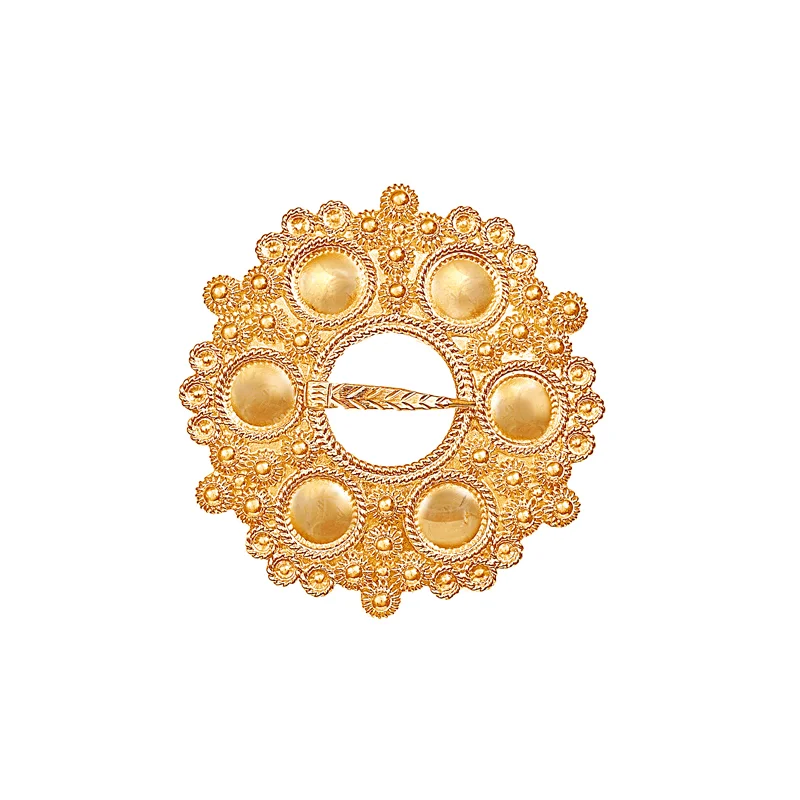 Halsring m/blanke knopper 2172