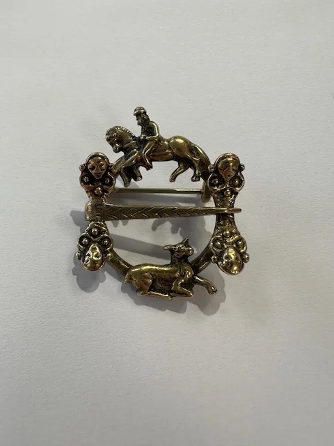 Hornring Figursølje Messing