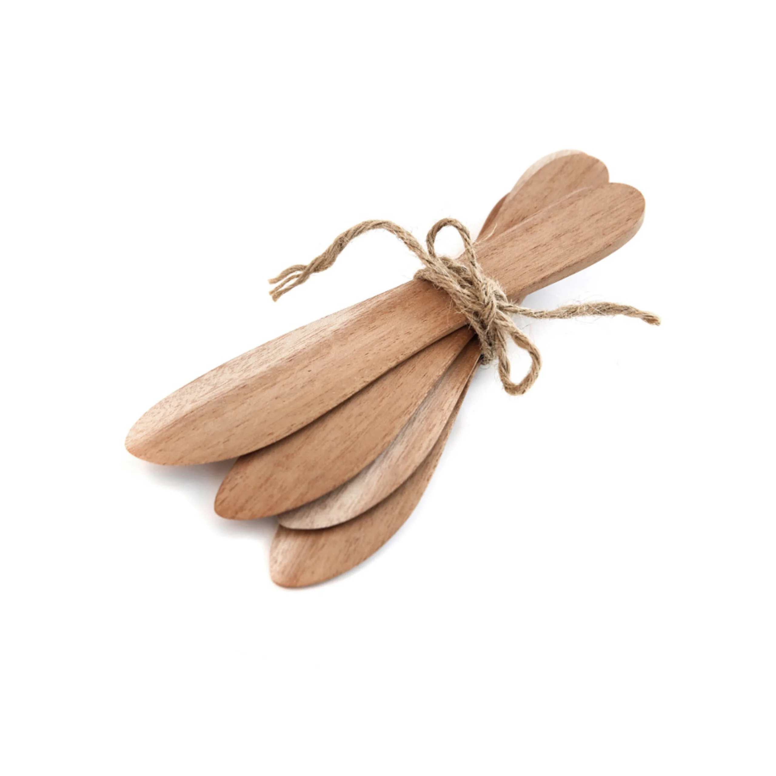 Smørkniv i tre, 4pk - Bilde 1