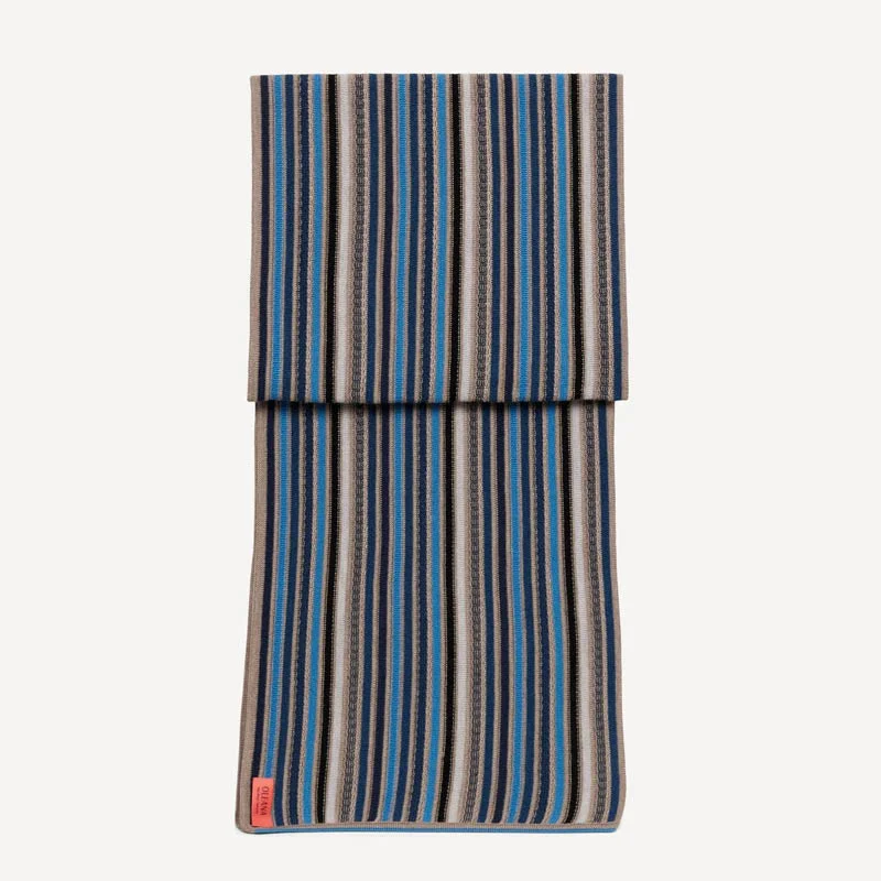 Ann Mari skjerf beige og blå