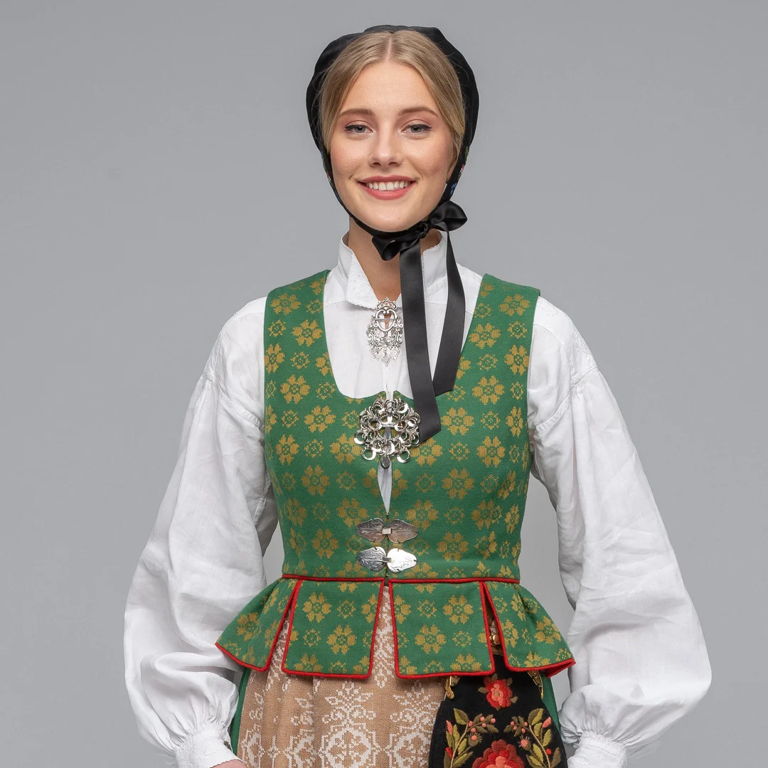 Materialpakke Vest Gloria grønn