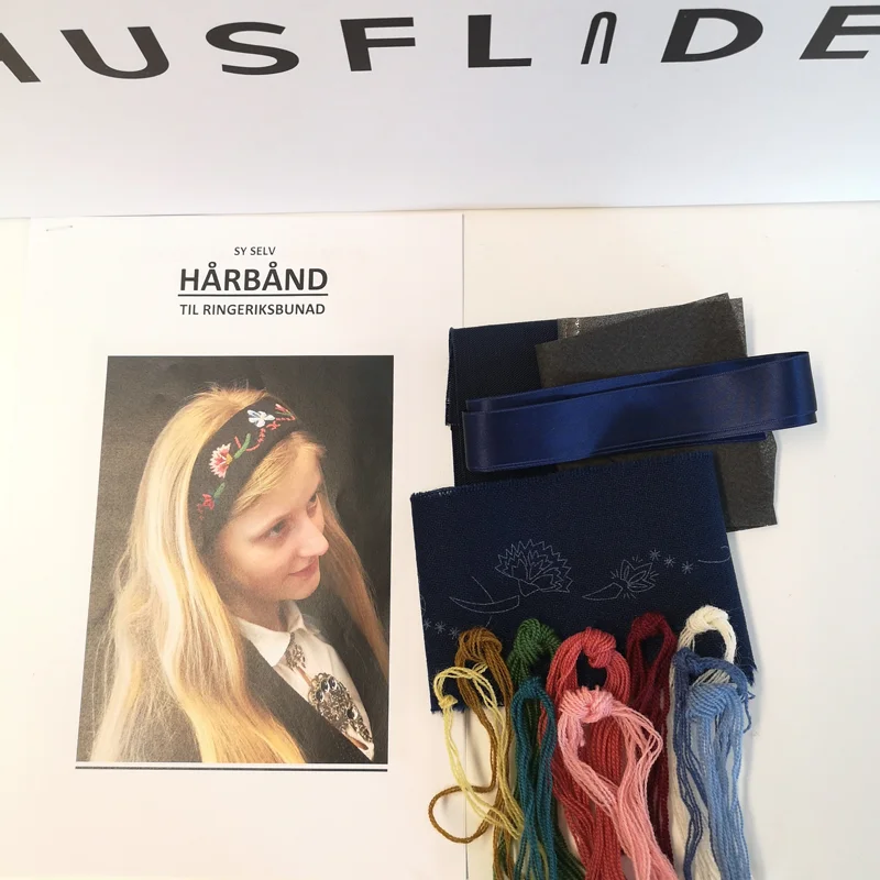 Materialpakke hårbånd til Ringeriksbunad