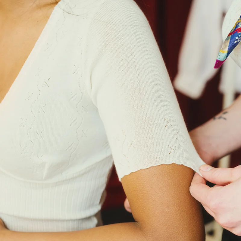 Lace T-Top Champagne