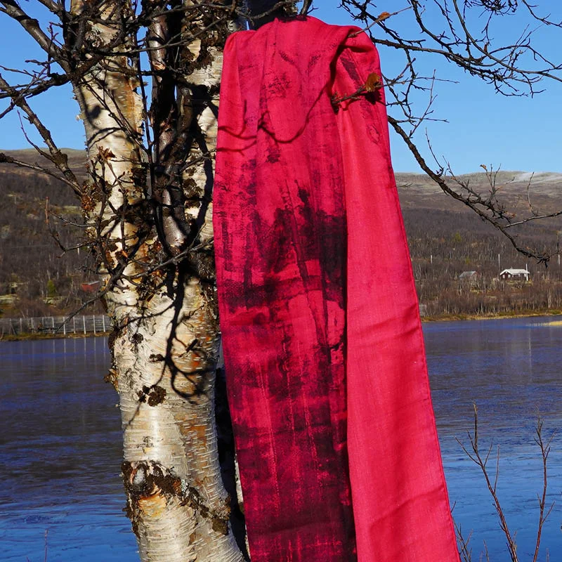 Skjerf Over the seven seas magenta