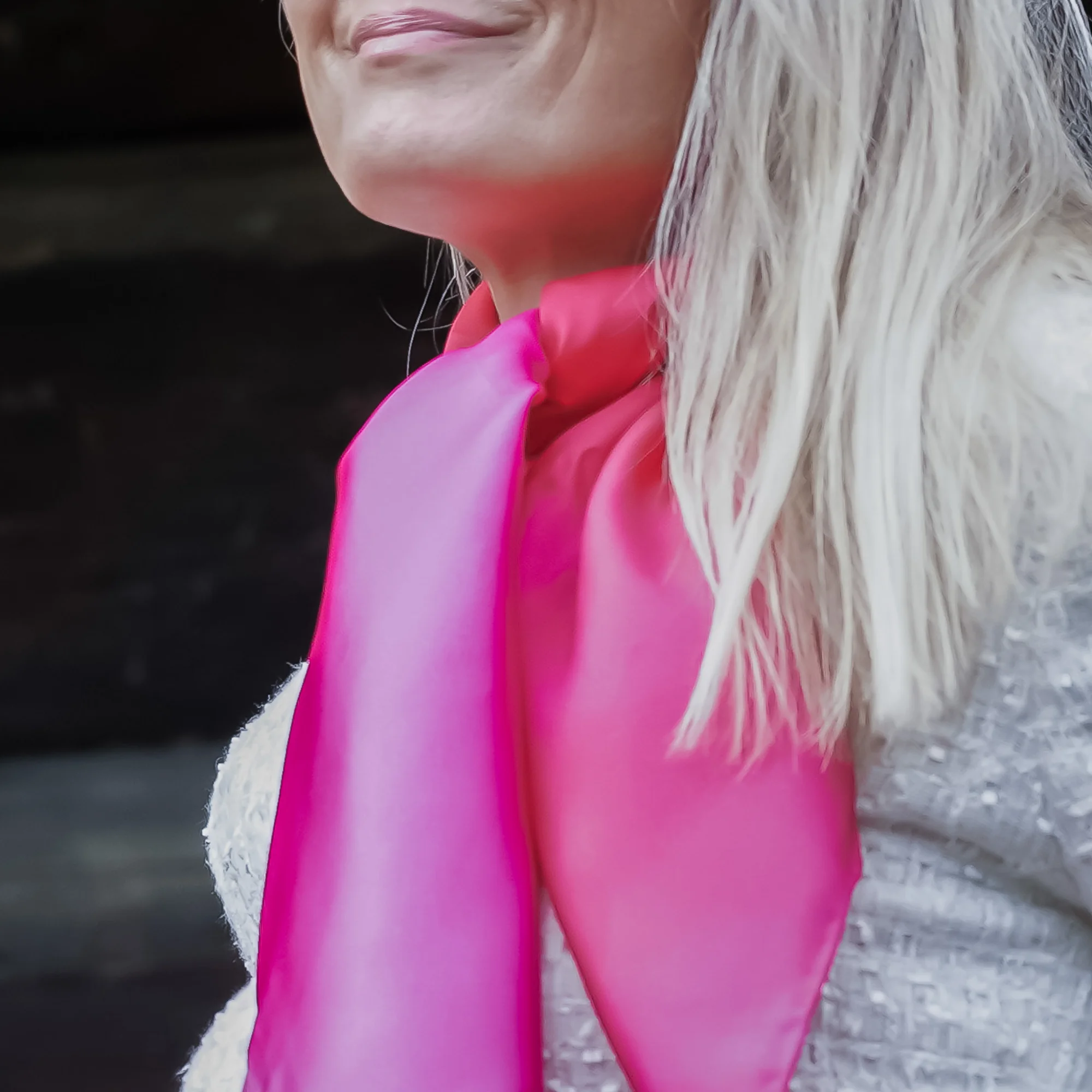 Silkesjal Bold pink