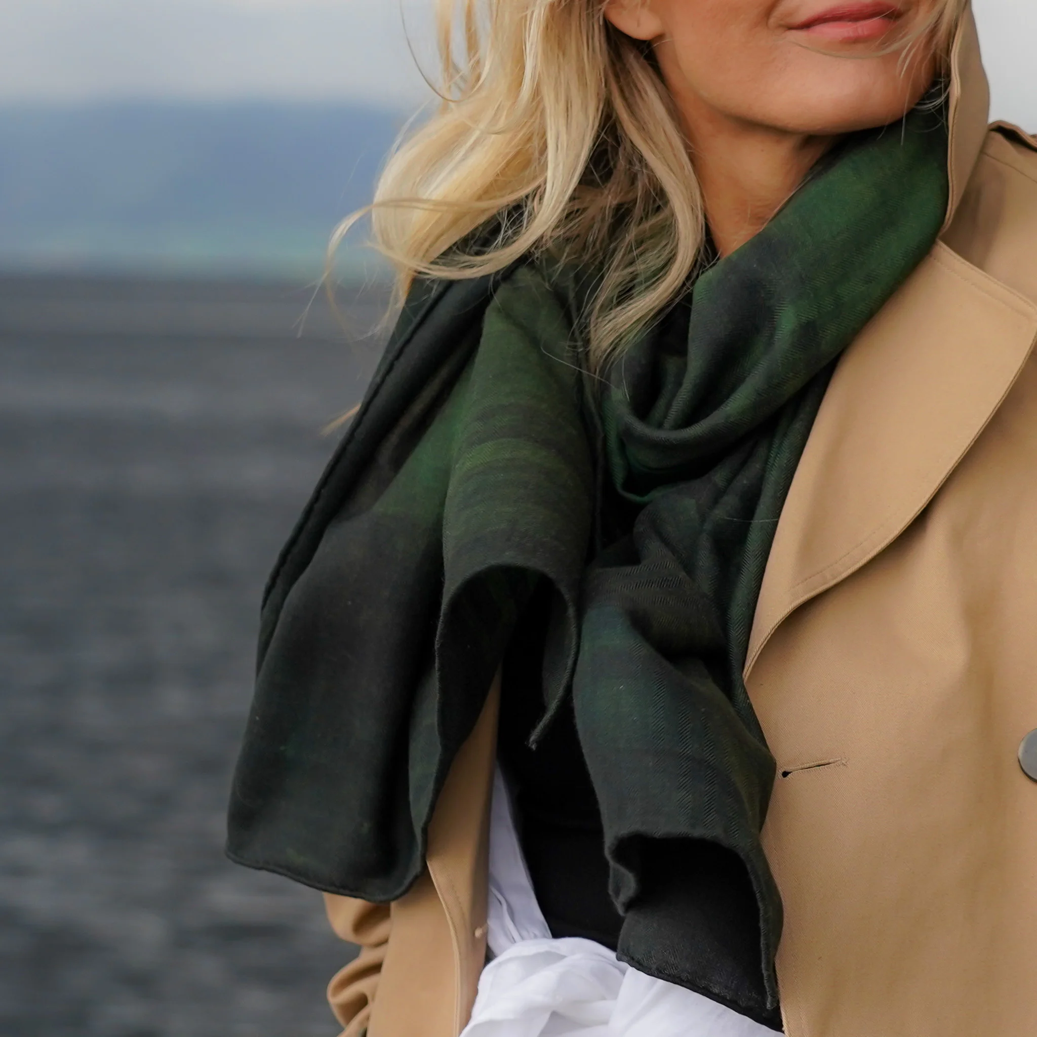 Skjerf Over the seven seas dark green - Bilde 3