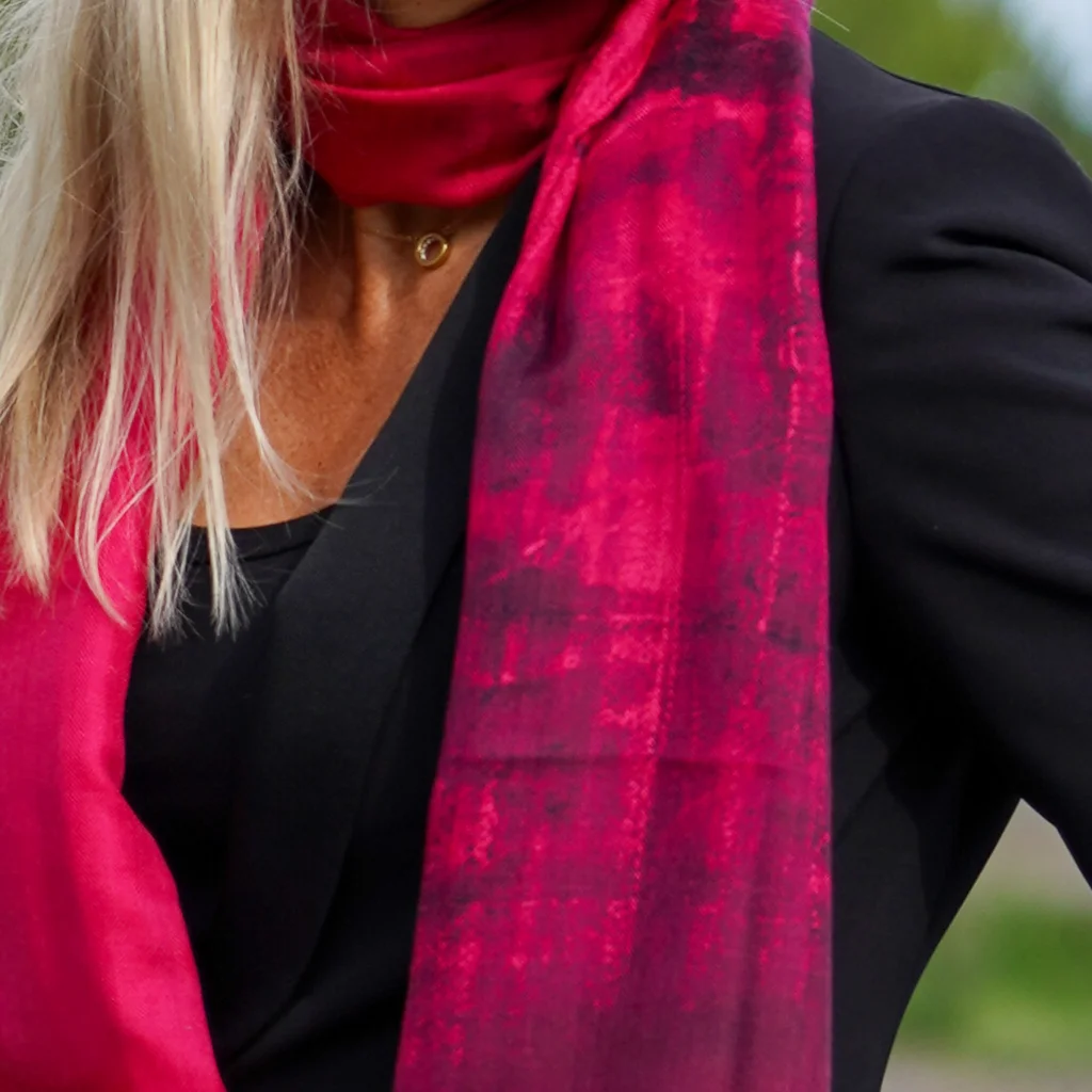 Skjerf Over the seven seas magenta - Bilde 2