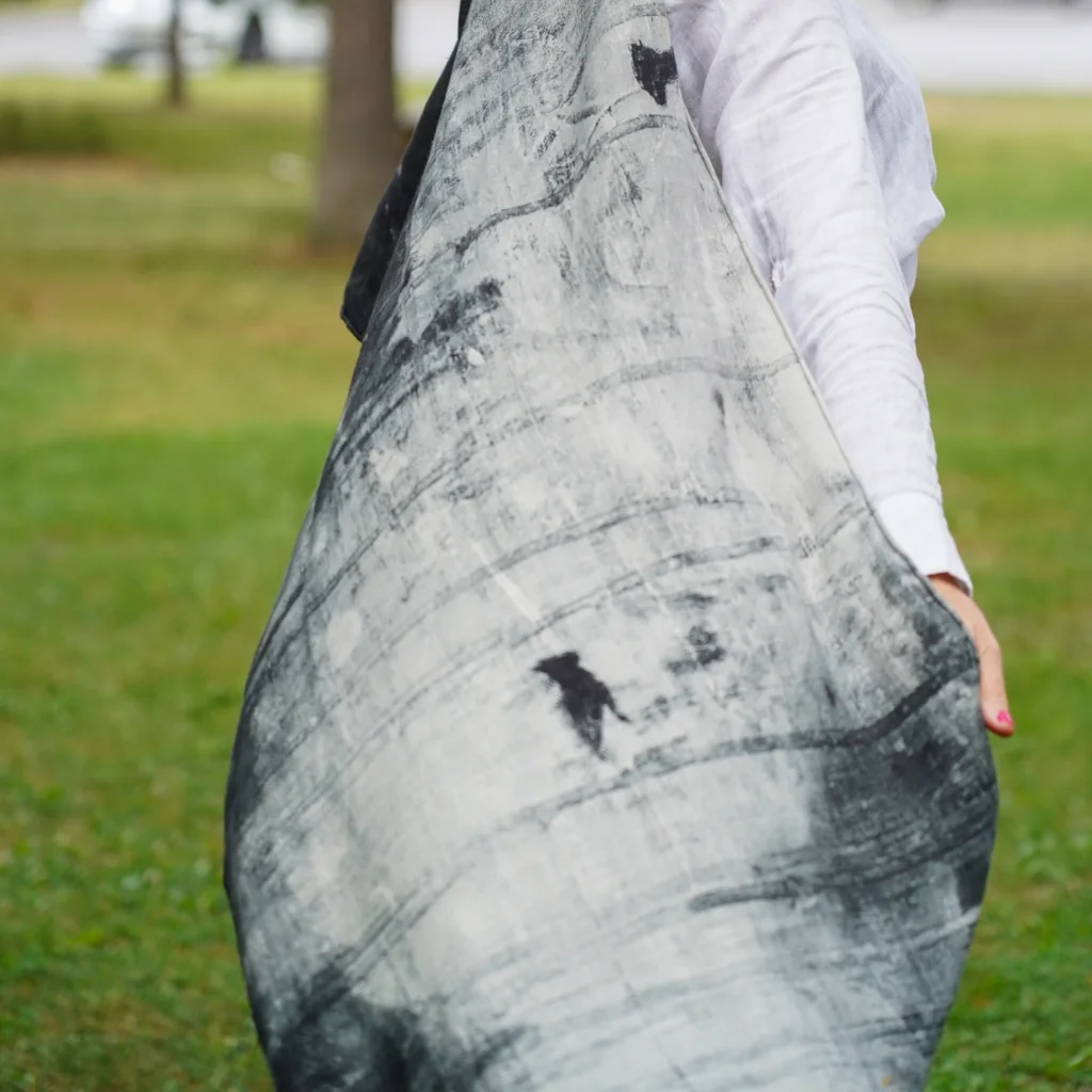 Skjerf OVER THE SEVEN SEAS/ BLACK AND WHITE - Bilde 6