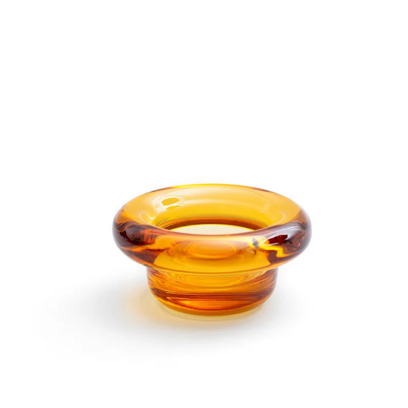 Sirkel telysholder amber