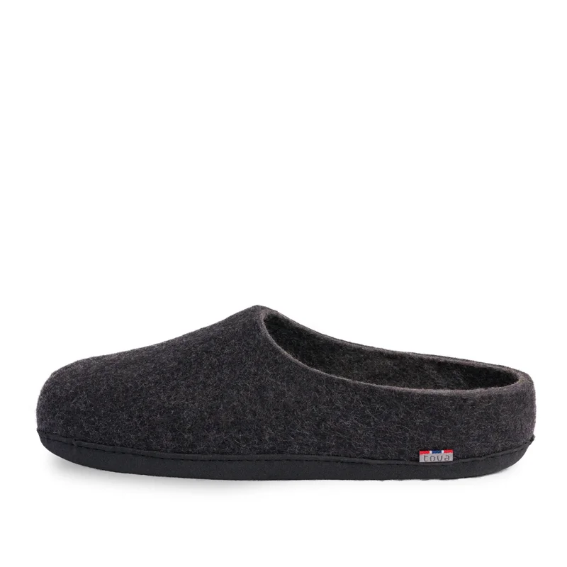 Slipper koksgrå dame, med såle som tåler vann - 36