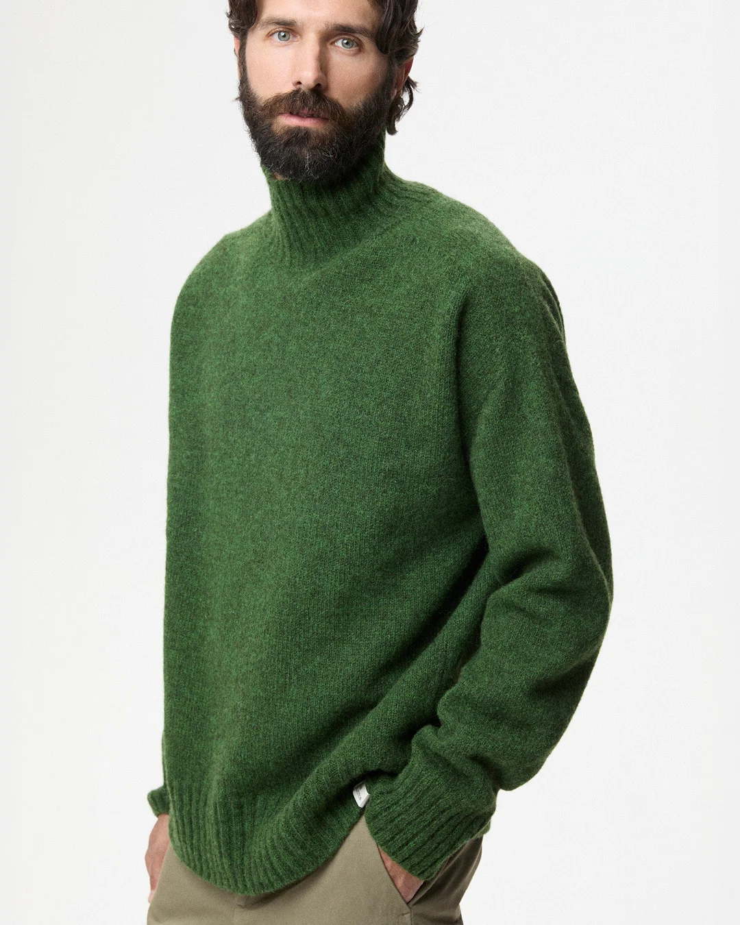Finnan strikkegenser grønn